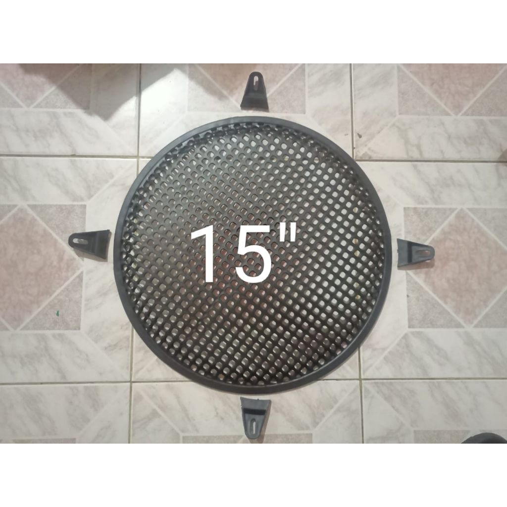 Grill Speaker Kotak 15" Cover Speaker 15 inch Ram Grill Speaker Tutup Grill Speaker 15 inch Pigura