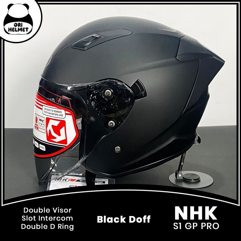 Helm NHK S1 GP Pro half face double visor