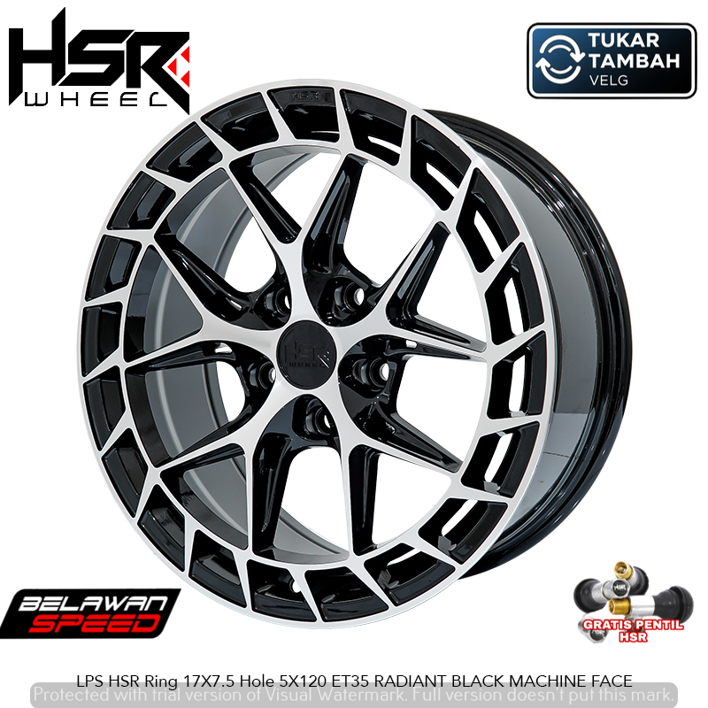 VELG MOBIL HSR LPS RING 17 PCD 5X120 UNTUK BMW E36, E46, E90, Seri 3 DLL R17 TOKO PELK KALISARI
