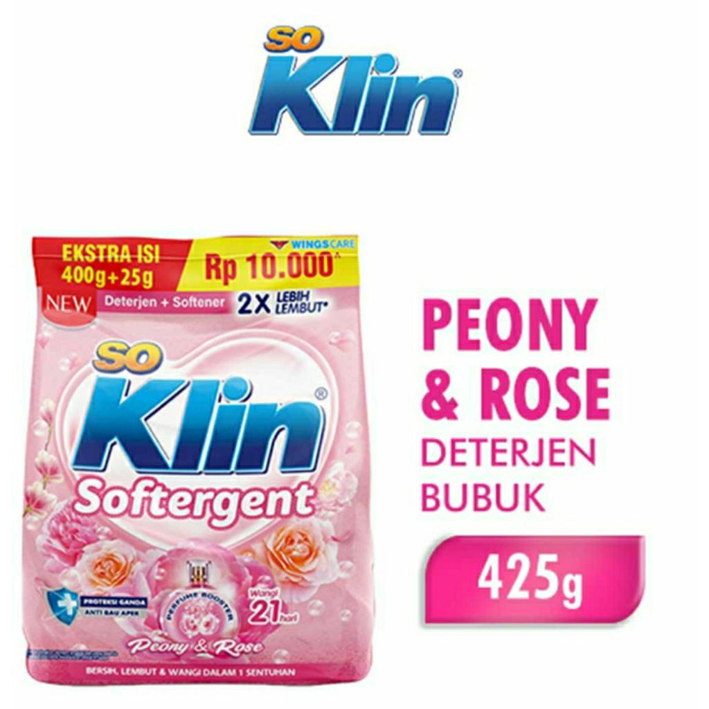 So Klin 400 gr / deterjen bubuk
