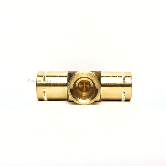 Spare Part Three Way Connector / Valve Copper Mesin Kopi Espresso FCM / CRM 3605 3601 3603 Sparepart