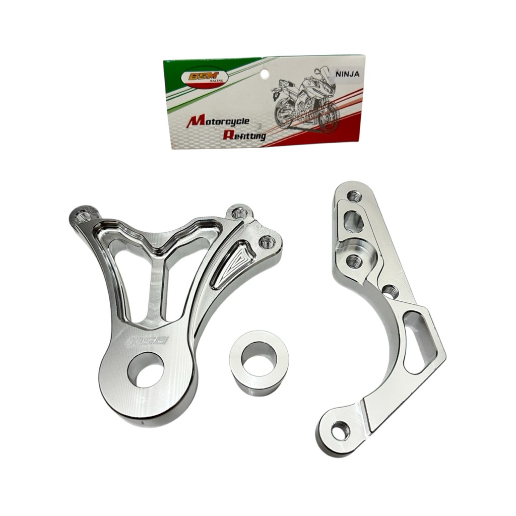 PAKETAN BREKET KALIPER 2 PISTON KTC 8.1 FORMULA MOTOR NINJA R NINJA RR NINJA 150 SATRIA FU DISC 220M
