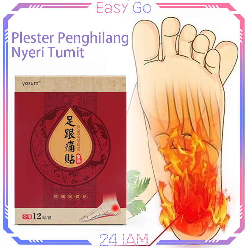 Koyo Plantar Fasciitis 12pcs Koyo Kaki Plantar Fasciitis Pereda Nyeri Tumit Kaki Koyo Tumit Plantar 