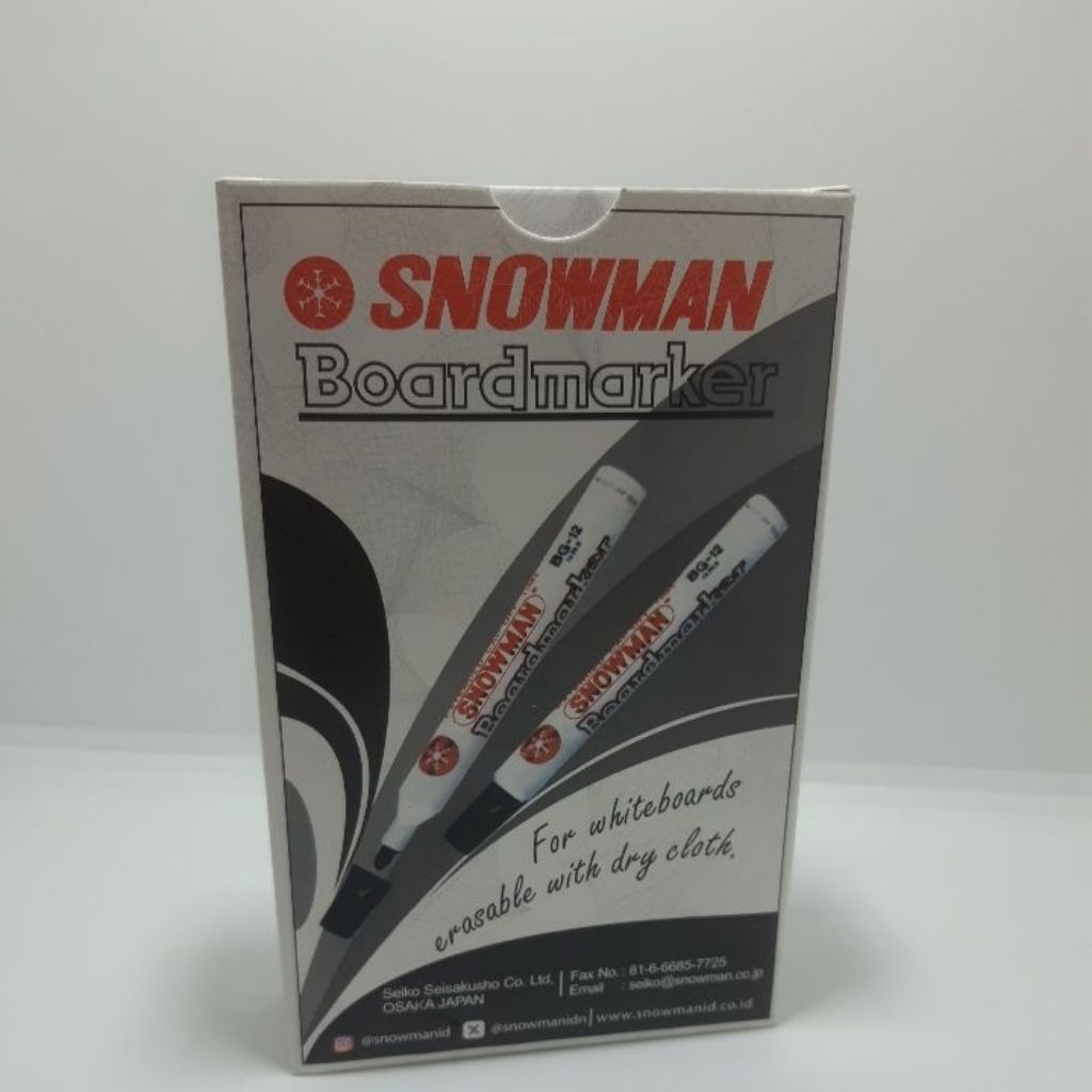 Spidol Snowman Whiteboard Maker 1 Pak