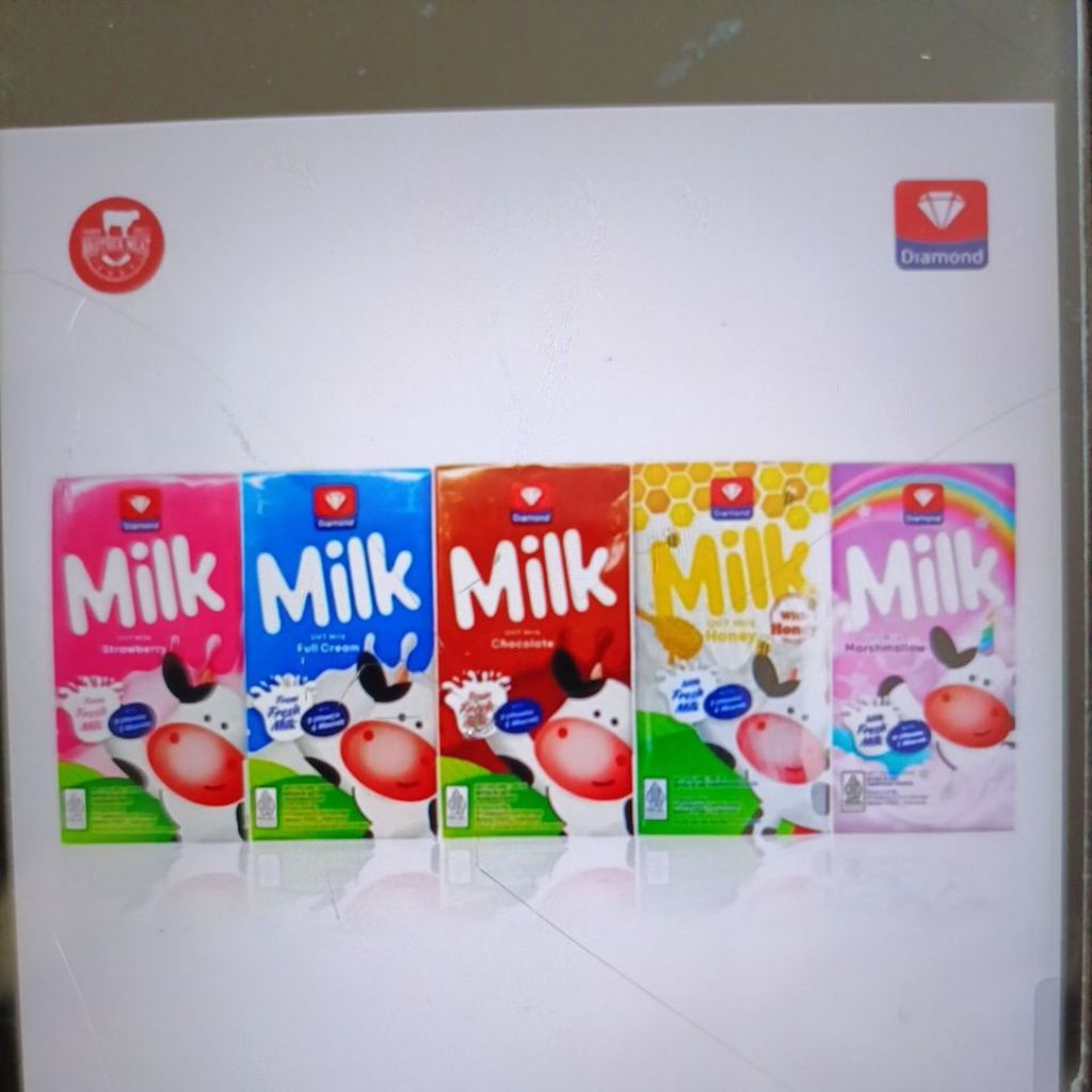 susu uht diamond 125ml