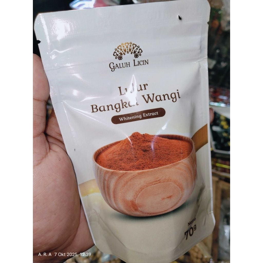 Lulur bangkal wangi kemasan 70gram produksi galuh licin