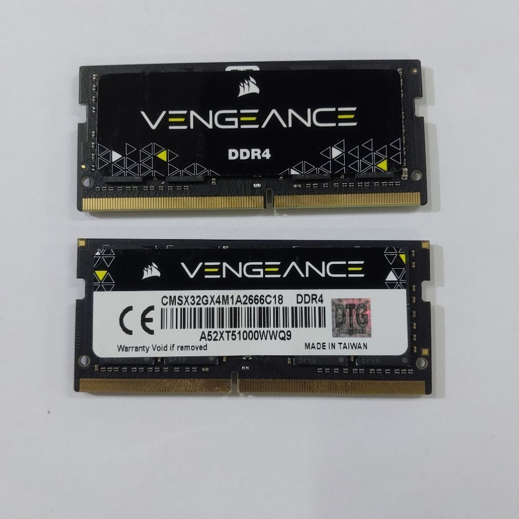 ram memori laptop sodimm corsair ddr4 32gb 2666Mhz (1x32Gb) murah
