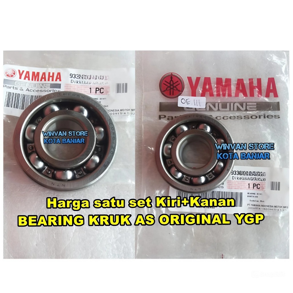 Laher 6304+6204 Bearing Kruk as kanan kiri Suzuki FR 80 FR70 original