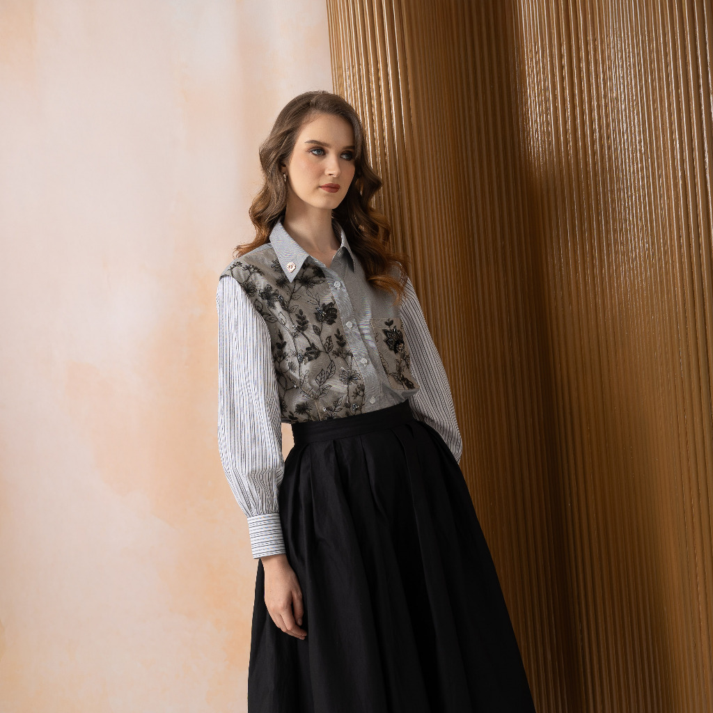 Vaia Atelier - Atasan Kemeja Wanita Reona