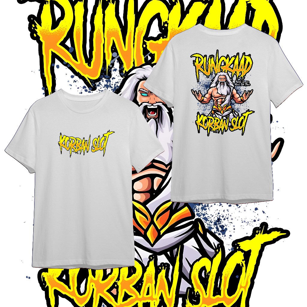 Kaos RUNGKAD Korban Slot Baju Rungkad Kaos Distro Unisex Kaos Pria Kaos Wanita