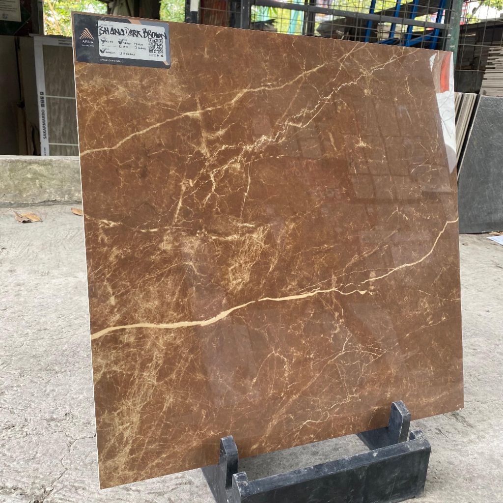 Granite 60x60 Arna Ishana Dark Brown | Glazed Polished