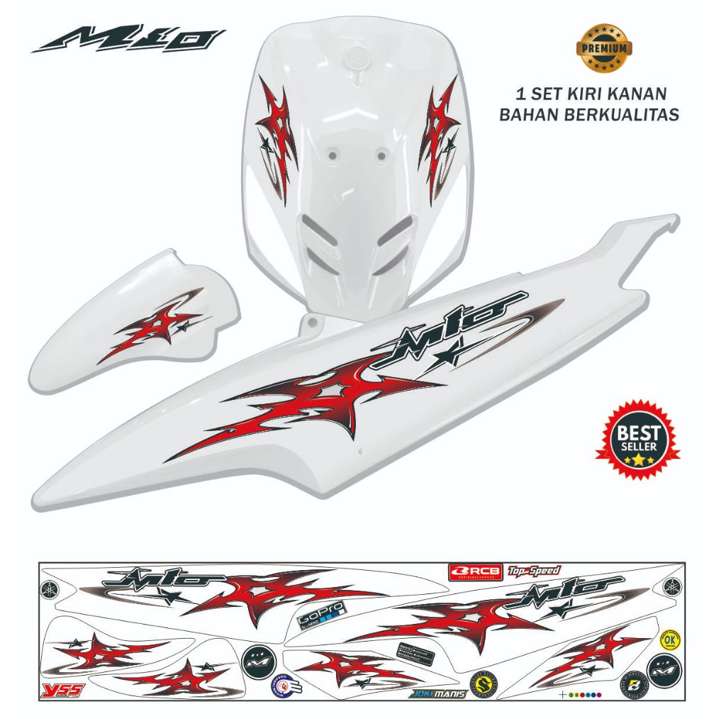 VARIASI STRIPING STIKER/ VARIASI MIO SPORTY CARBU / STRIPING MIO VARIASI MIO VARIASI