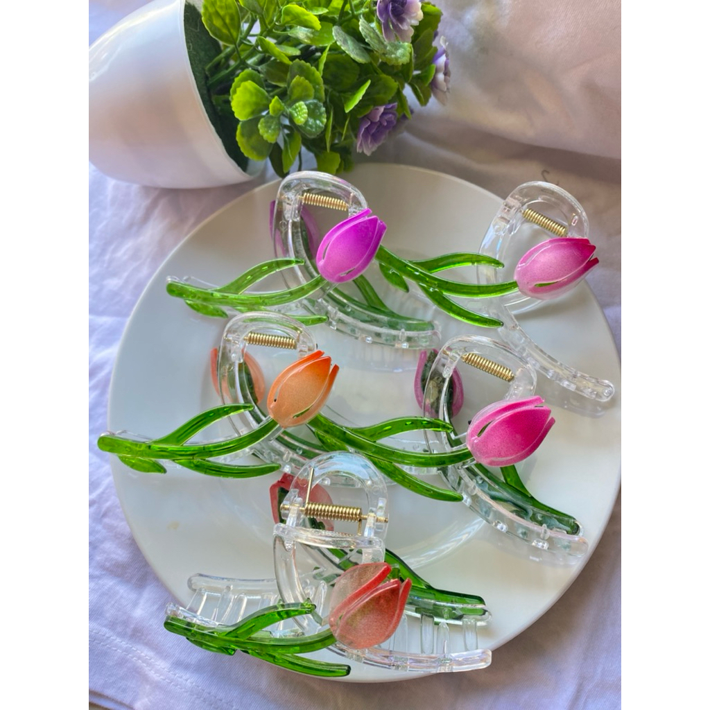 jedai motif bunga tulip cantik / jedai viral lucu