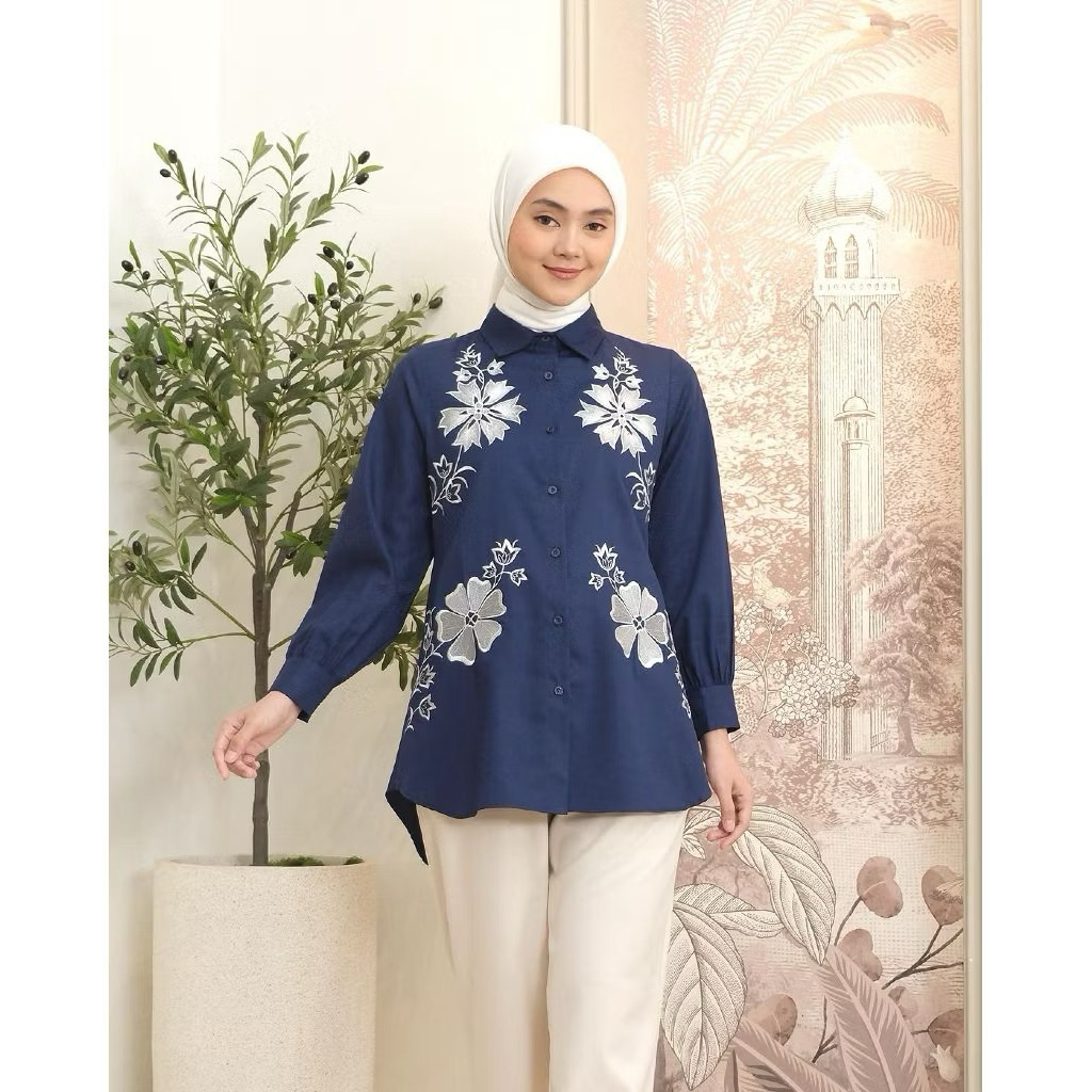 TUNIK WANITA TUNIK SHOPIA BORDIR TOYOBO PREMIUM