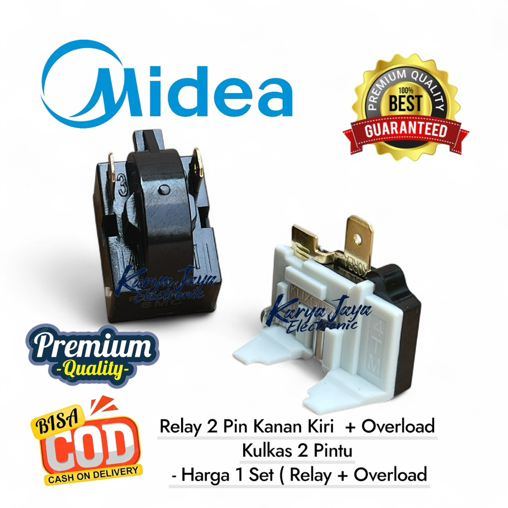 Relay Ptc Overload Kulkas Midea 2 pintu / Overload kulkas 2 pintu Midea