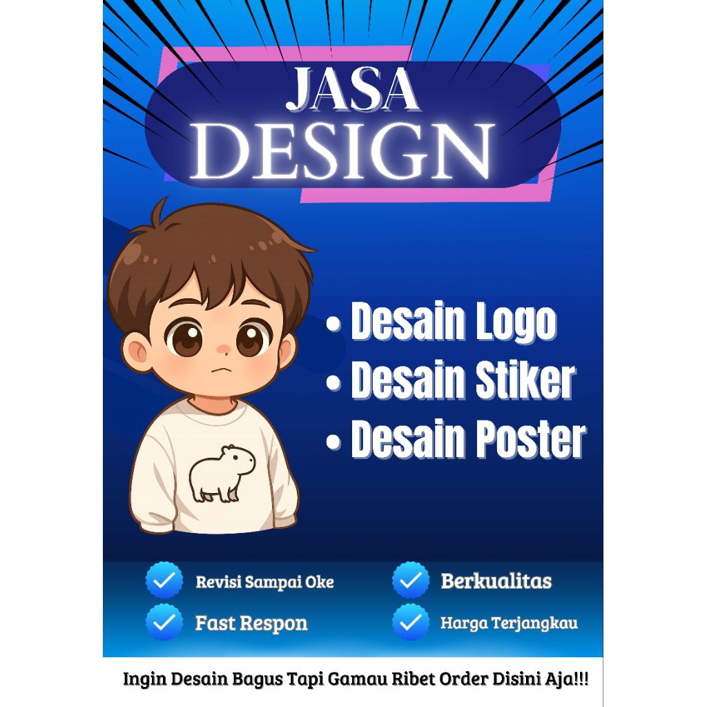 Jasa Design Logo, Design Stiker, Design Poster