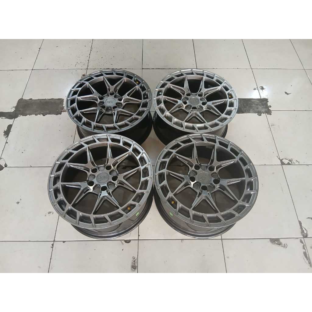 VELG MOBIL RACING LPS HSR RING 17 LEBAR 7,5 LUBANG BAUT PCD 5X114 ET42 PELEK