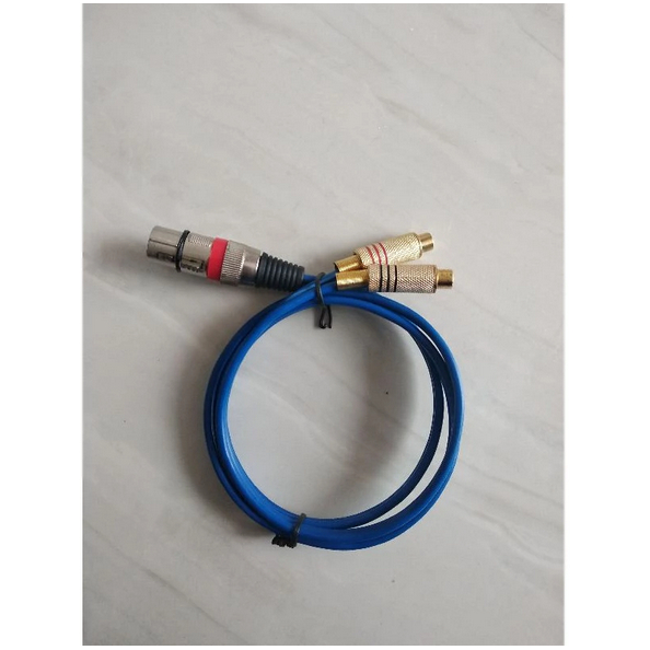 Kabel kitani 1 XLR Female Stereo to 2 RCA Female