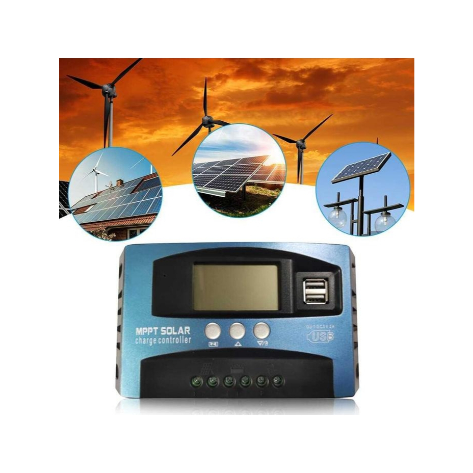 SCC MPPT 60A Solar Charger Controller LCD 12/24V 60 A