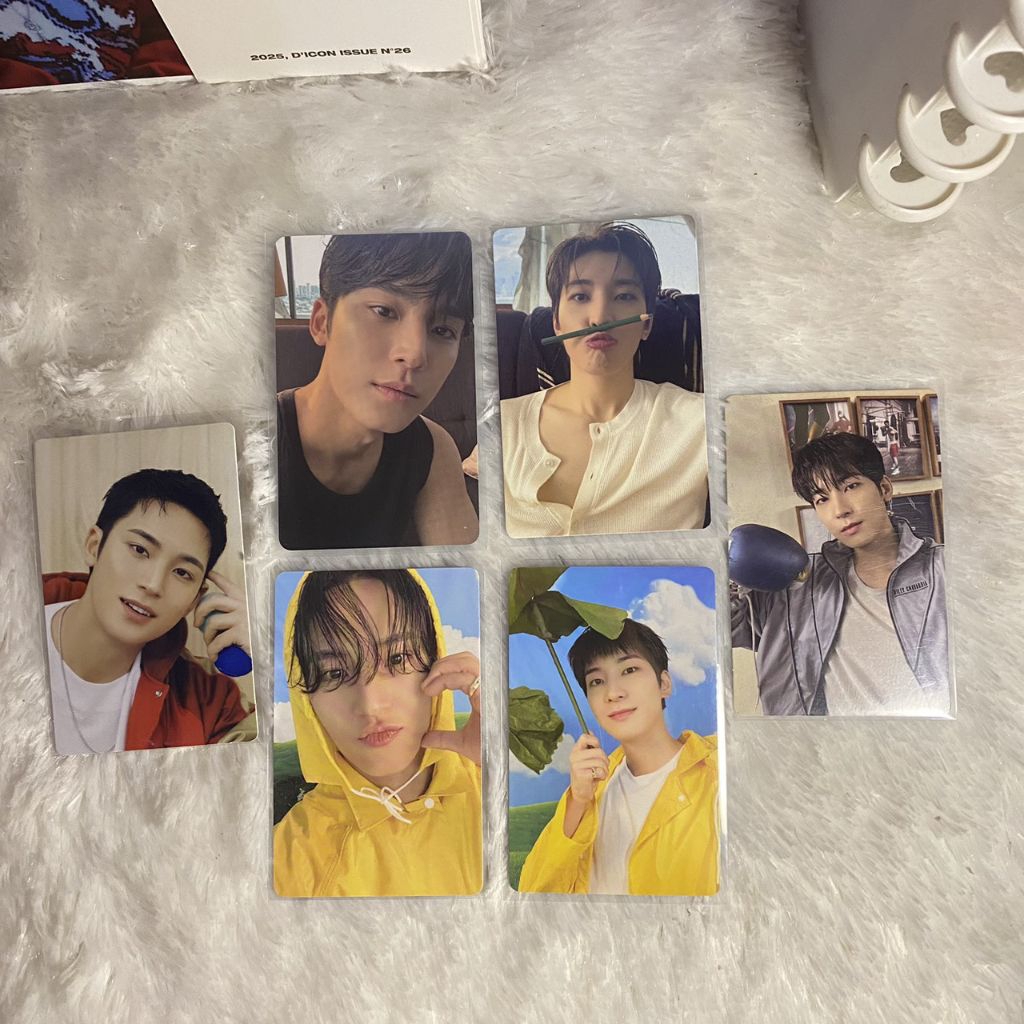 (READY STOCK - TAKE ALL ONLY) Seventeen Jeon Wonwoo Kim Mingyu Spill The Feels Kit Photocard pc wonc