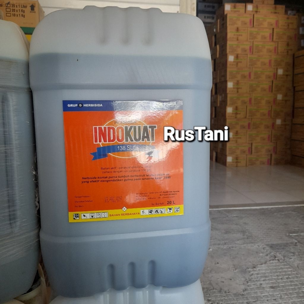 Herbisida INDOKUAT 138SL 20Lt Bahan aktif : Parakuat diklorida 138g/l