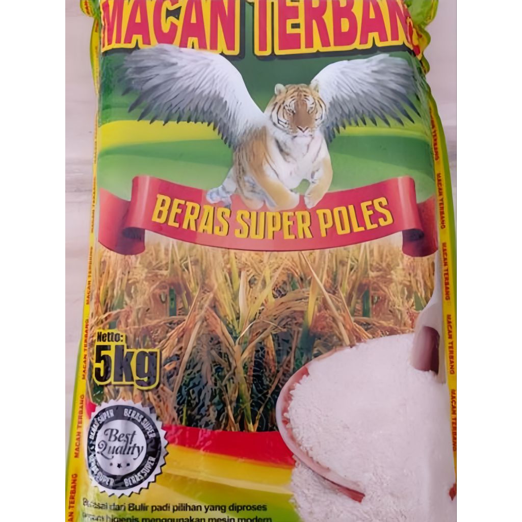 BERAS CAP MACAN TERBANG 5kg MURAH