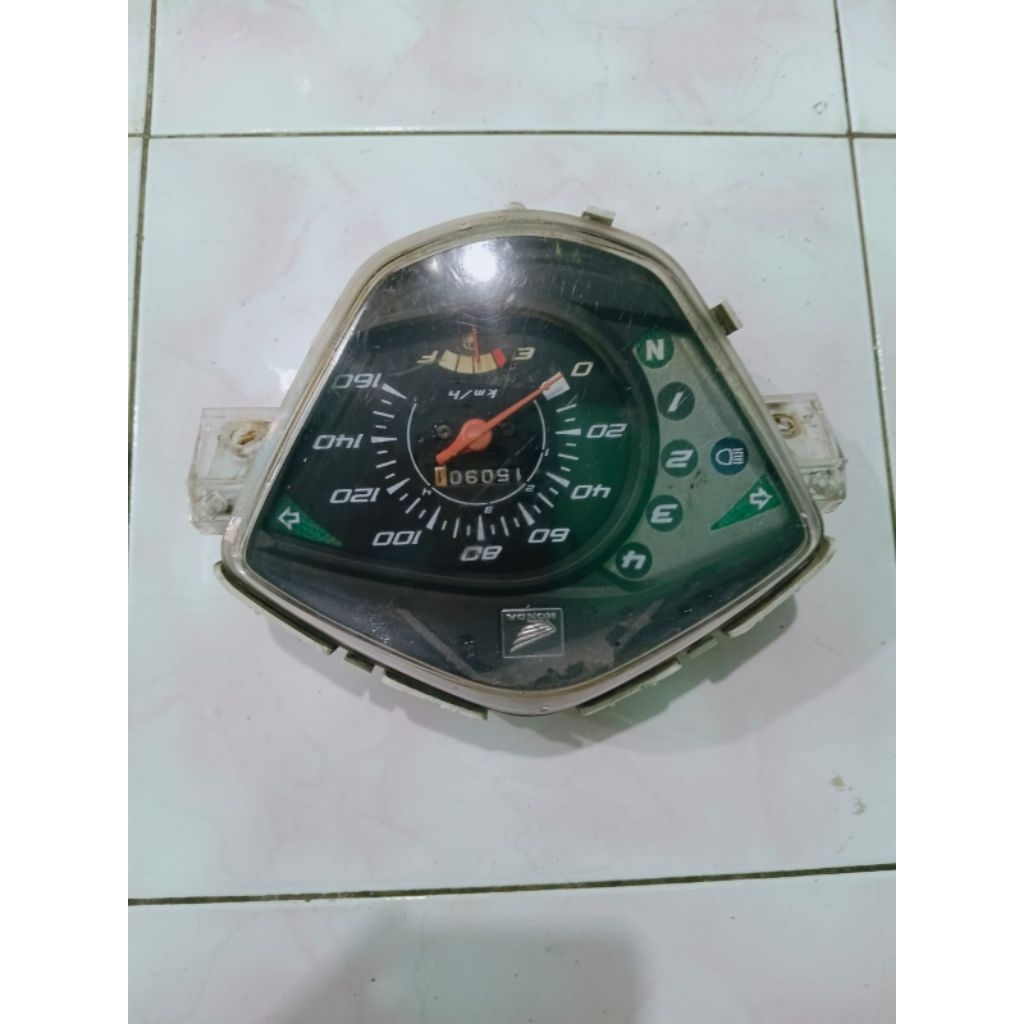 Speedometer kilometer Honda absolute Revo tanpa kabel original 2nd lepasan motor