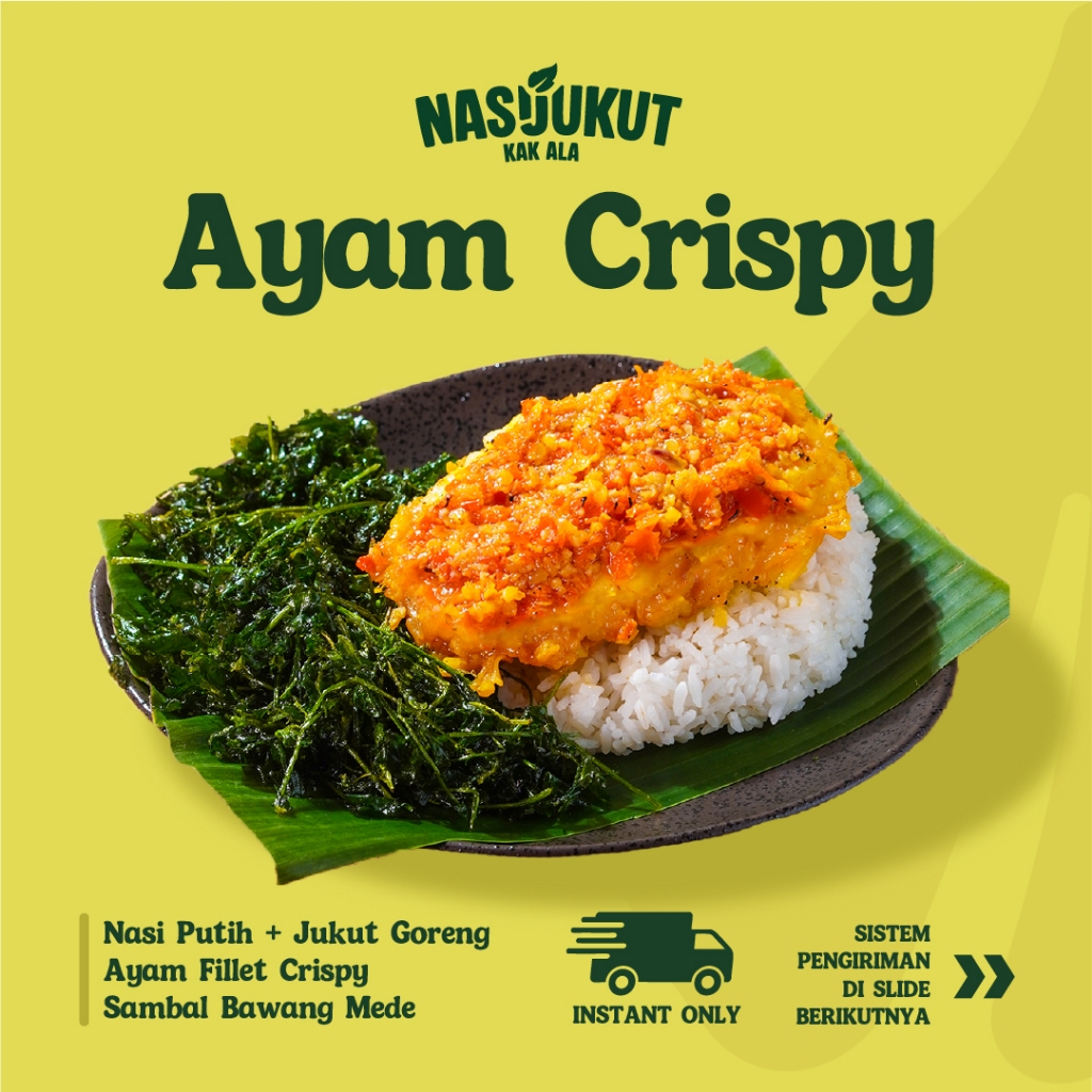 Nasi Jukut Ayam Fillet Crispy ( level sambal )