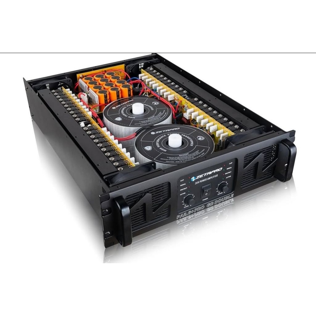Power Amplifier Zetapro PA 2.6 + Pro GB Double Original Double Trafo Class GB