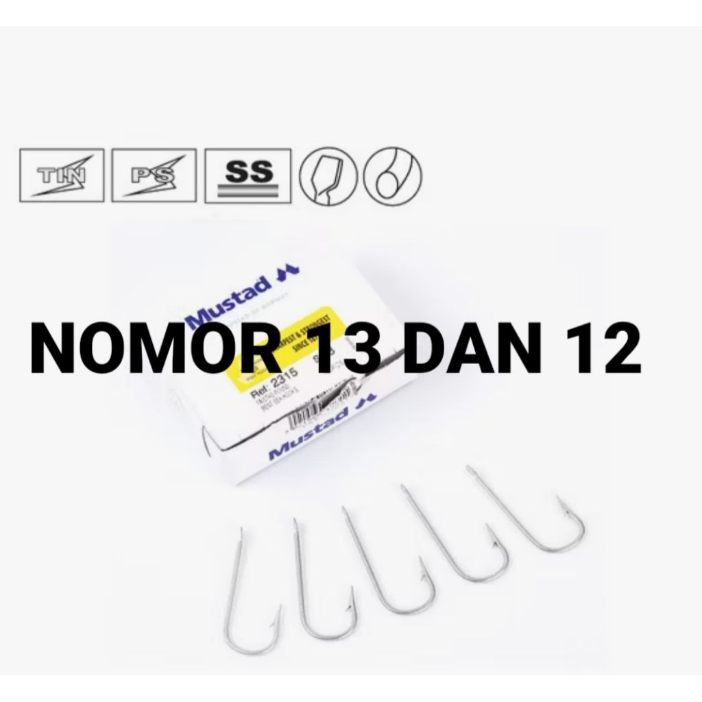 MATA PANCING MUSTAD 2315 SIZE 12 DAN 13