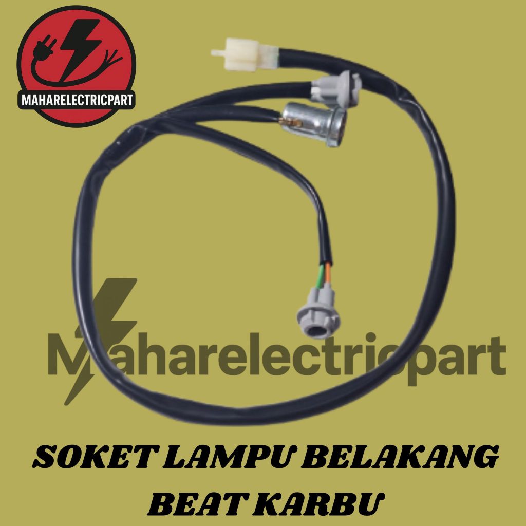 KABEL SOKET FITTING LAMPU BELAKANG BEAT KARBU