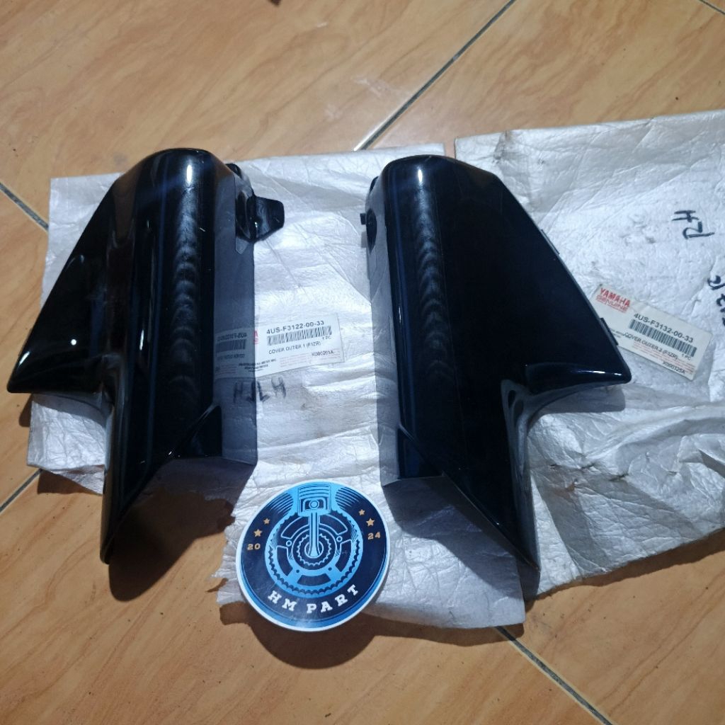 Cover tutup sok shock spakbor depan hitam Vega R F1ZR FIZR Original Asli Yamaha 5ER-F3122-00-33 5ER-