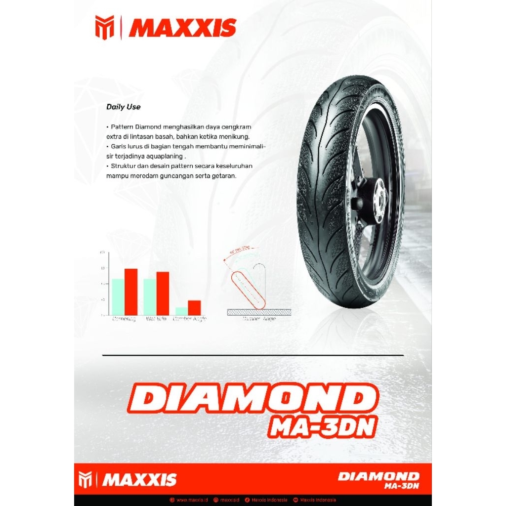 PROMO BAN MAXXIS DIAMOND MA3DN TUBELESS PRODUKSI 2025 BAN MAXXIS DIAMOND 70/90-14 BAN MAXXIS DIAMOND