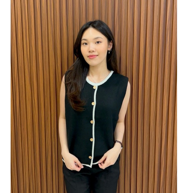 JADE Maven Vest - Atasan Vest Top Wanita Knit