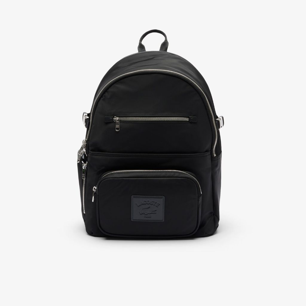 Lacoste Men's Classics Backpack Laptop 15 inch Tas Ransel Pria - Black