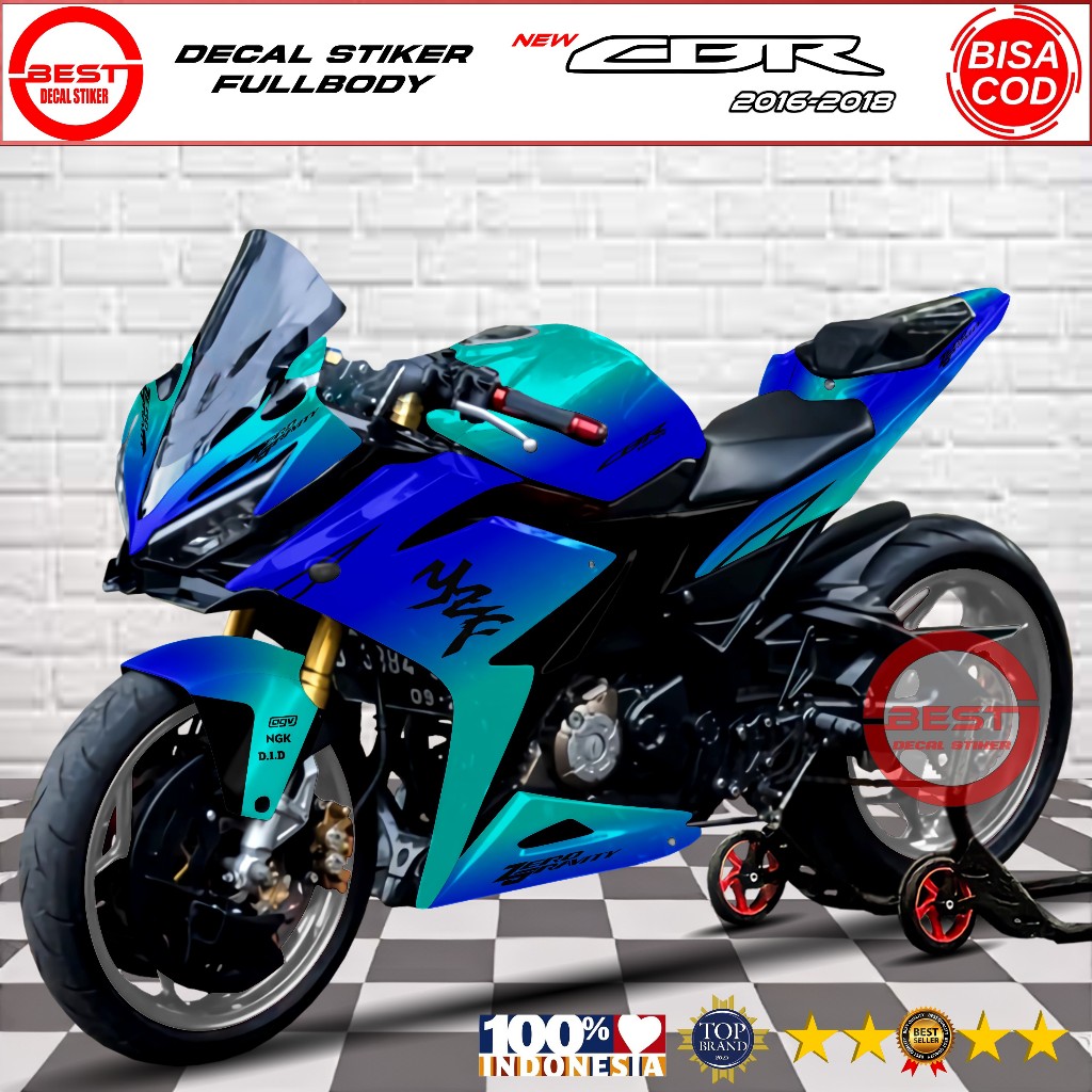 Decal CBR 150R K45G FullBody Stiker CBR K45G Racing Custom Dekal CBR K45G Variasi CBR 15OR Bunglon