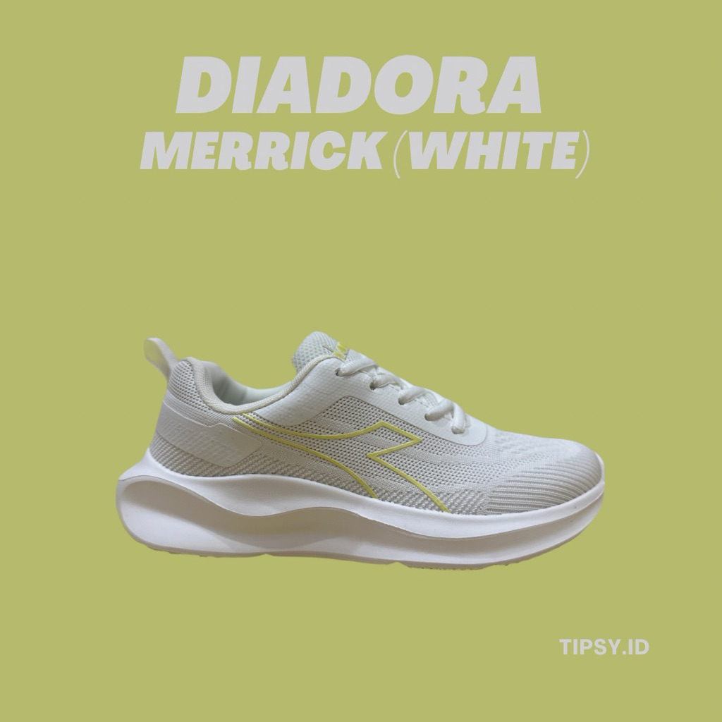 Sepatu Olahraga Lari Running Wanita Putih Nyaman Ringan Diadora Merrick (White)