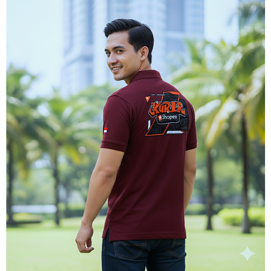 kaos polo kurir shopee indonesia kurir komunity