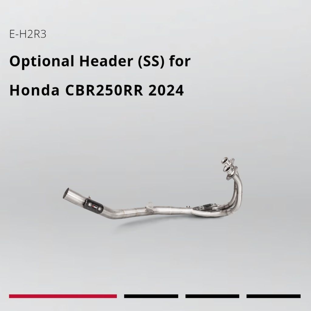 HEADER AKRAPOVIC E-H2R3 HONDA CBR 250RR ORIGINAL