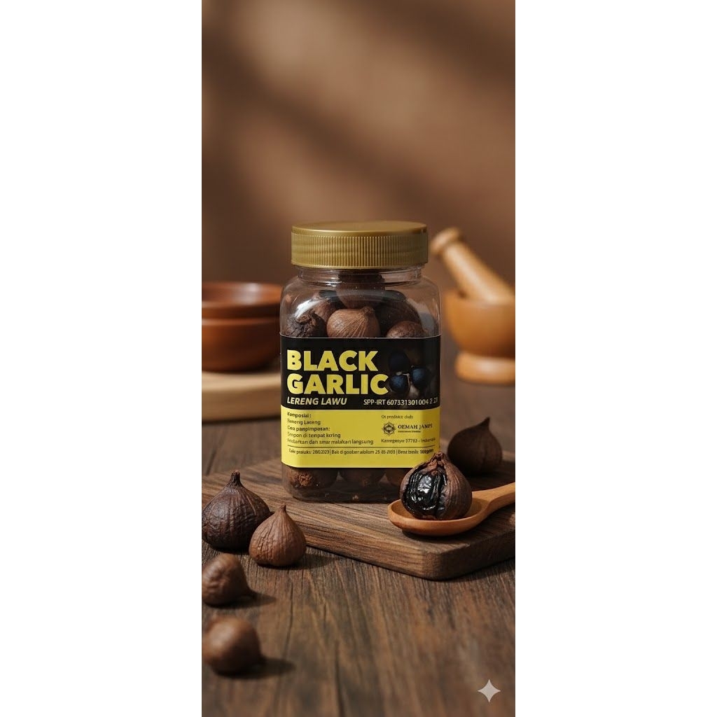 Black garlic lereng lawu