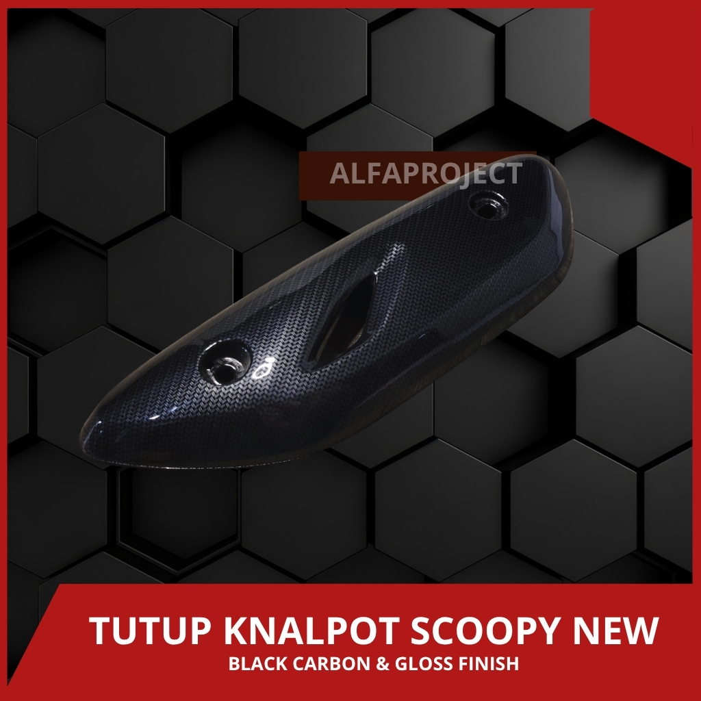 tutup knalpot scoopy carbon scoopy karbon tameng knalpot scoopy carbon scoopy new 2021