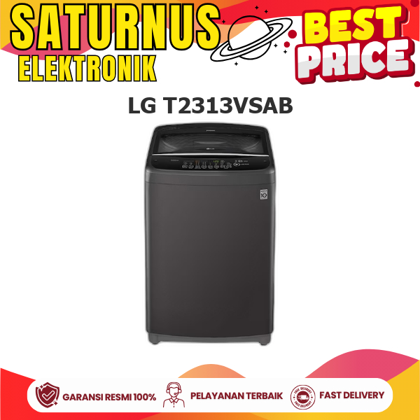 LG T2313VSAB CUCI TOP LOADING 13 KG SMART INVERTER TURBODRUM T2313VSAB T2313V
