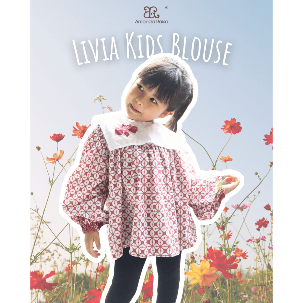 Batik Amanda Raisa Baju Batik Anak Perempuan Livia Kids Blouse
