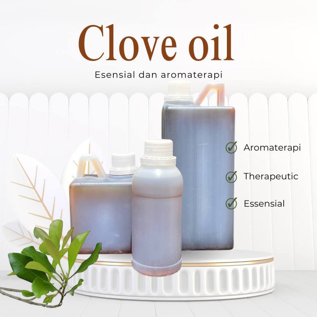 500ml Minyak Minyak Cengkeh Essential Oil - Minyak Esensial Clove Bud Aromaterapi