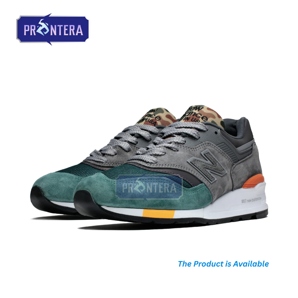 Prontera. - Sepatu NB 997 Duck Grey Green Camo Sneakers Authentic