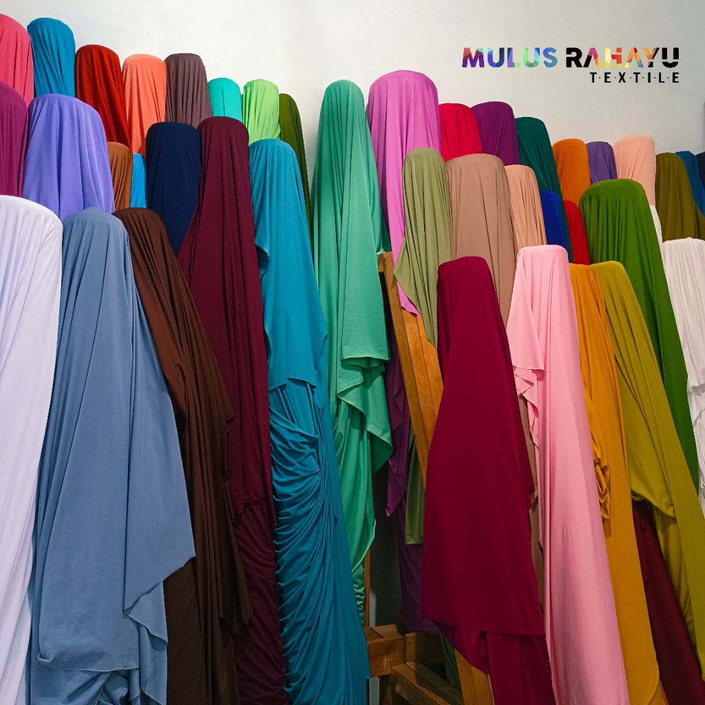 kain spandek balon zoya kiloan murah rollan