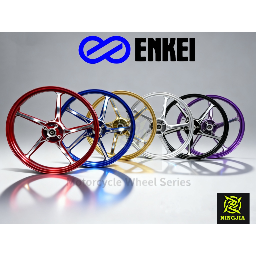 VELG RACING ENKEI 511 / AK55 PALANG 5 RING 17 FIT NEW / SUPRA X 125 / KHARISMA ORIGINAL RACING ALLOY