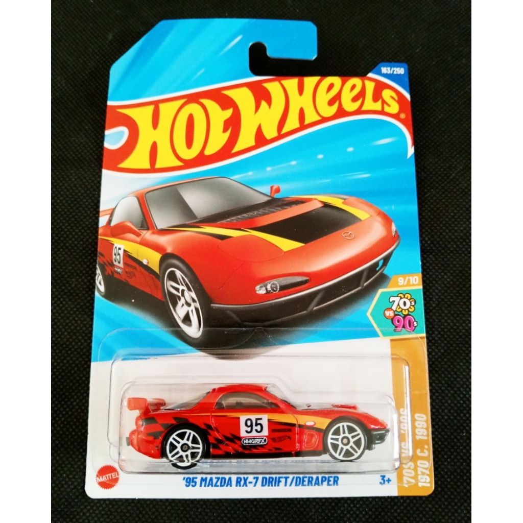 HOT WHEELS '95 MAZDA RX-7 DRIFT MERAH