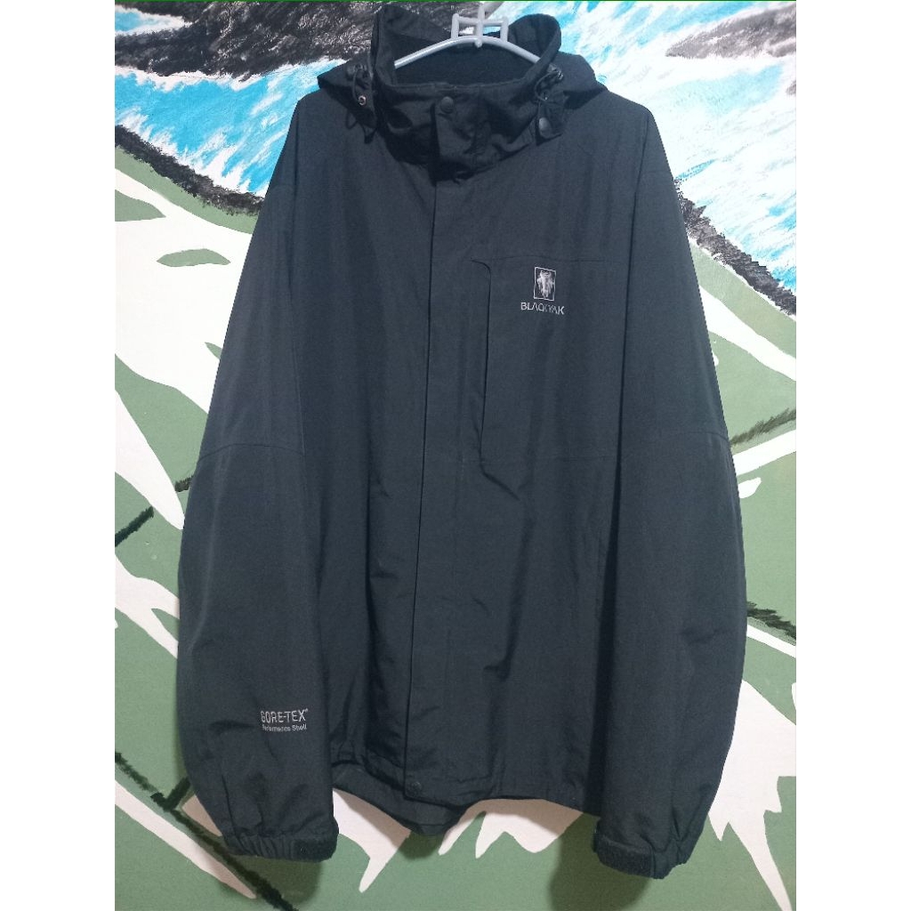 Jaket blackyak goretex full hitam
