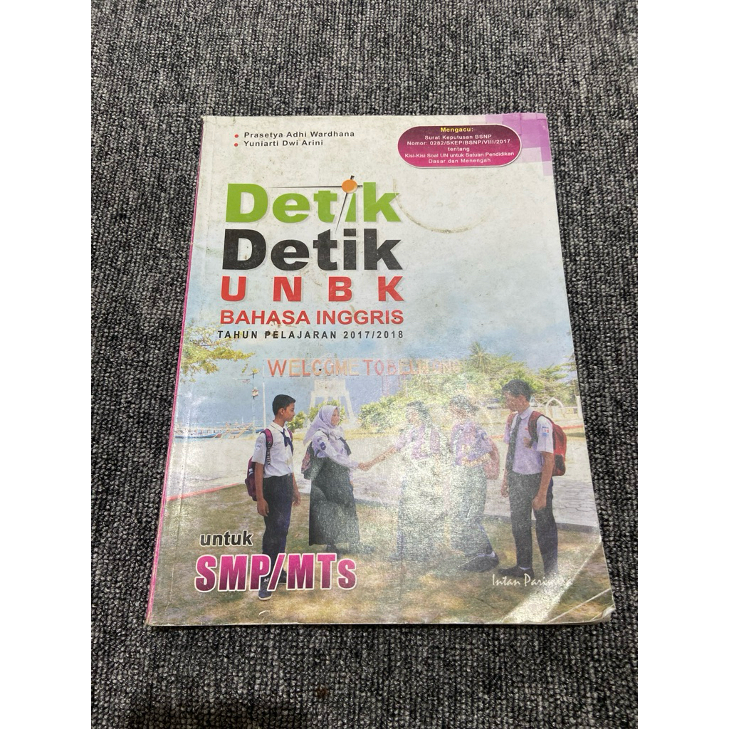 Detik detik unbk bahasa Inggris tahun pelajaran 2017/2018 smp intan pariwara